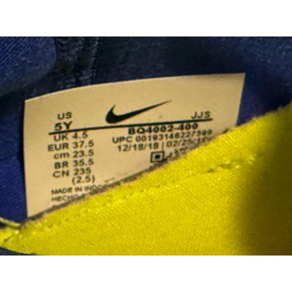 Nike React Presto Hyper Royal/White-Black-Volt BQ4002-400 Youth Sz 5Y​​ - Picture 8 of 9